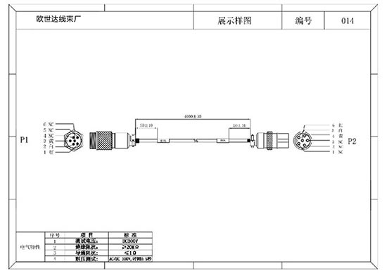 汽车视频监控线束